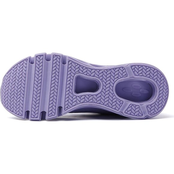 Women's Light Purple Walking Running Tennis Non Slip Athletic Sneakers Shoes - Picture 7 of 7